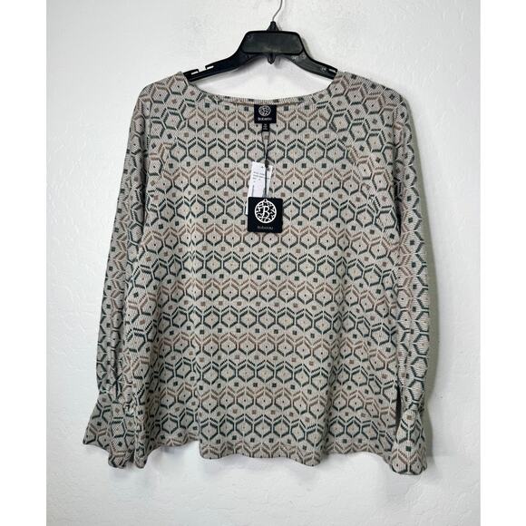 Bobeau Womens Size 1X Long Sleeve Baloon Sleeve Polyester Rayon - Picture 1 of 4